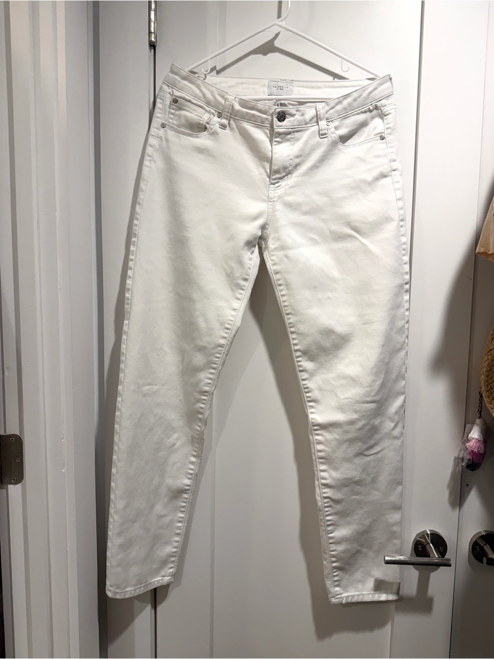 Celebrity Pink White Skinny Jeans
